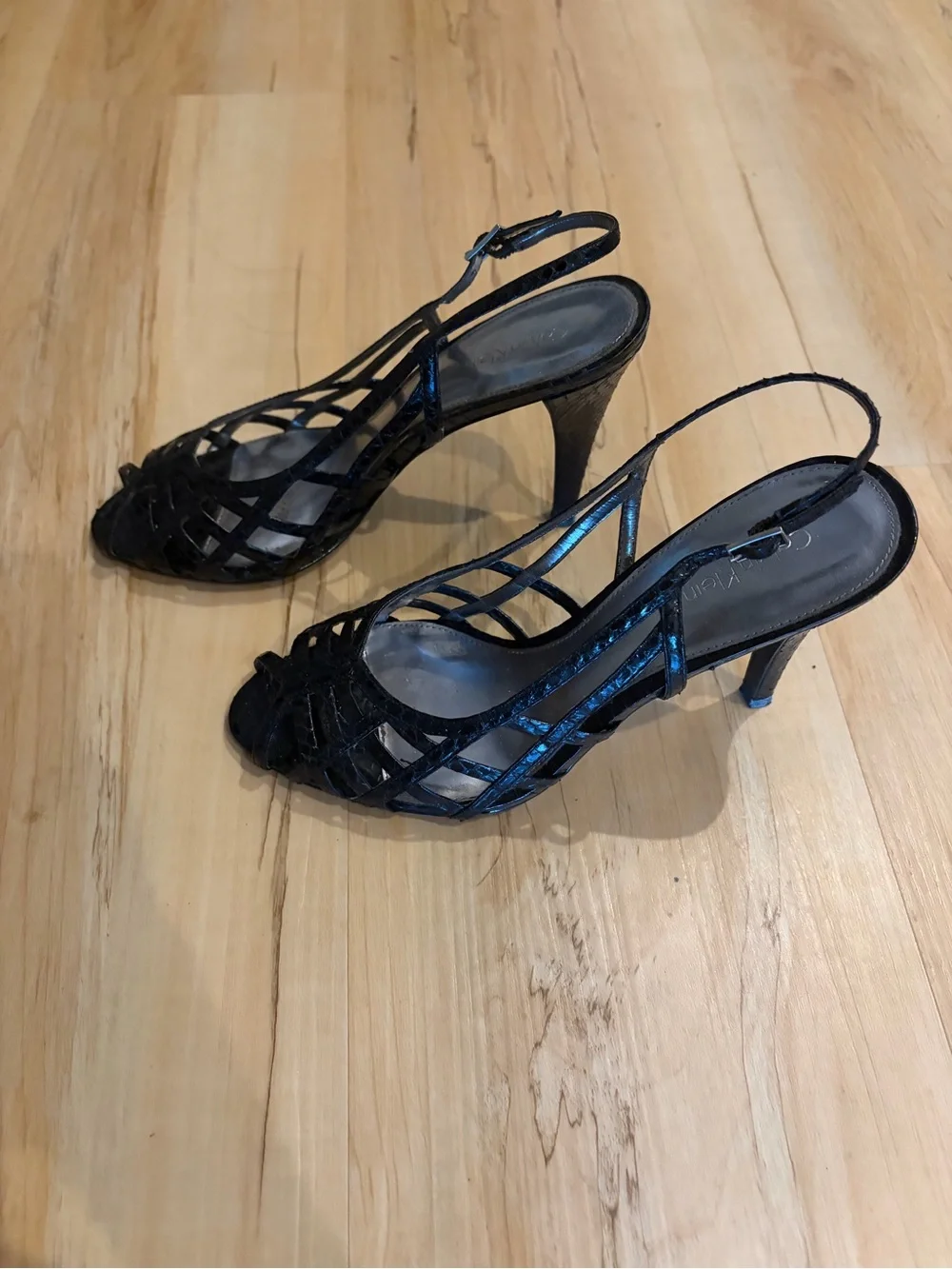 Calvin Klein Black Patent Heels